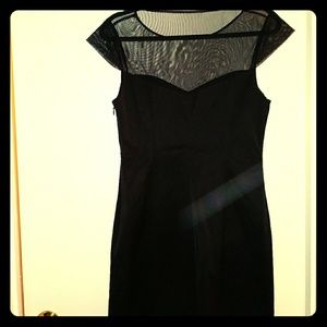 Clean simple black dress